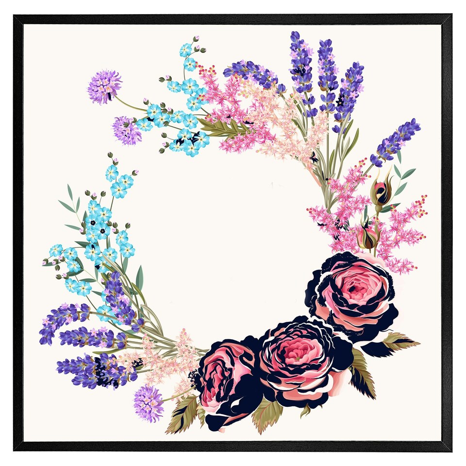 image 1 of Beautiful reath (Picture Frame) Grey | L