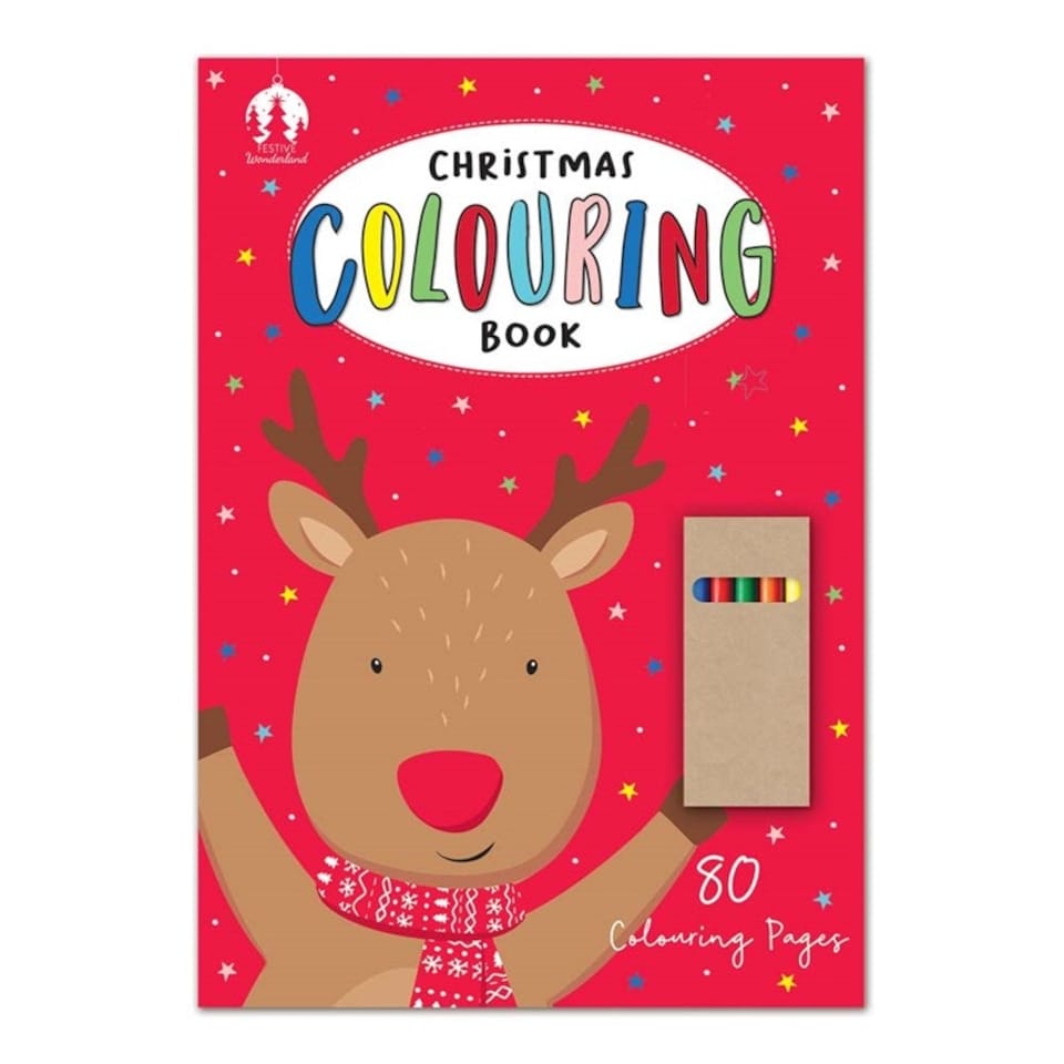 image 1 of Christmas 80 Pages Premium Colouring Book
