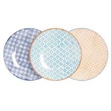 Nicola Spring 15 Piece Hand-Printed Tea Set - Blue