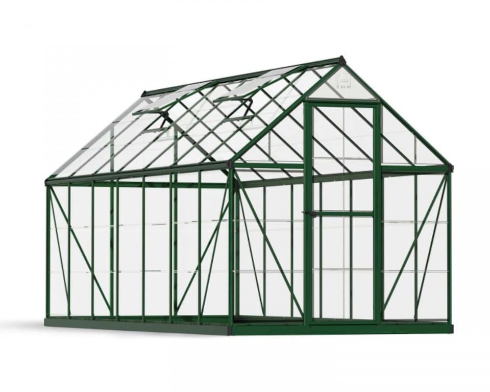 image 1 of Greenhouse Harmony 6 x 14 - Polycarbonate - L426 x W185 x H208 cm - Green