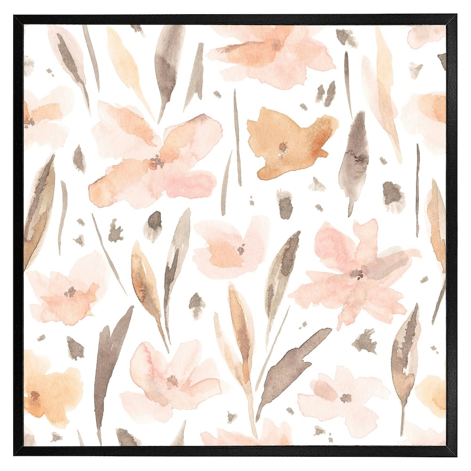 image 1 of Pink watercolour (Picture Frame) White | S