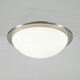 image 3 of BHS Jules Flush Bathroom Ceiling Light | Silver | Satin Nickel | 1