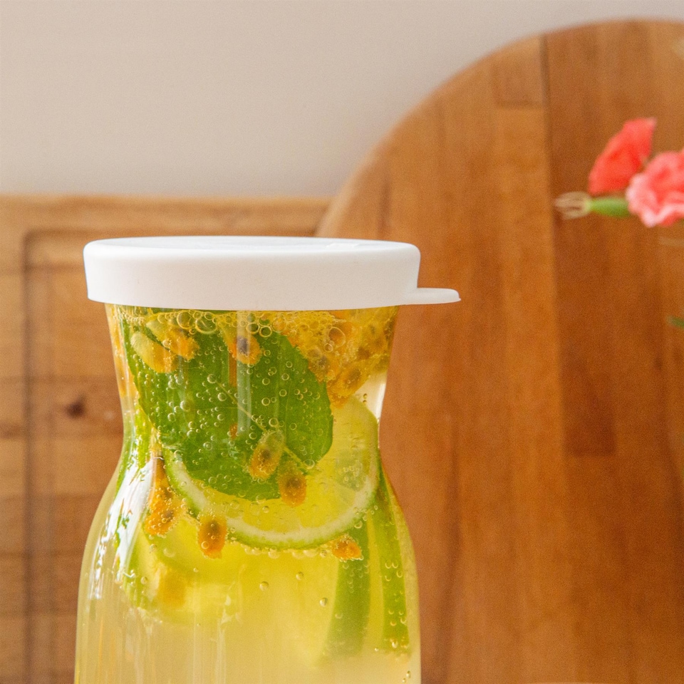 image 1 of LAV Fonte Glass Carafe - 700ml - White Lid