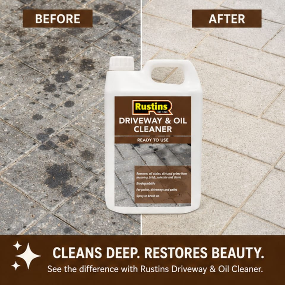 image 1 of Rustins Driveway & Oil Cleaner 4L Ready to Use Biodegradable Solution