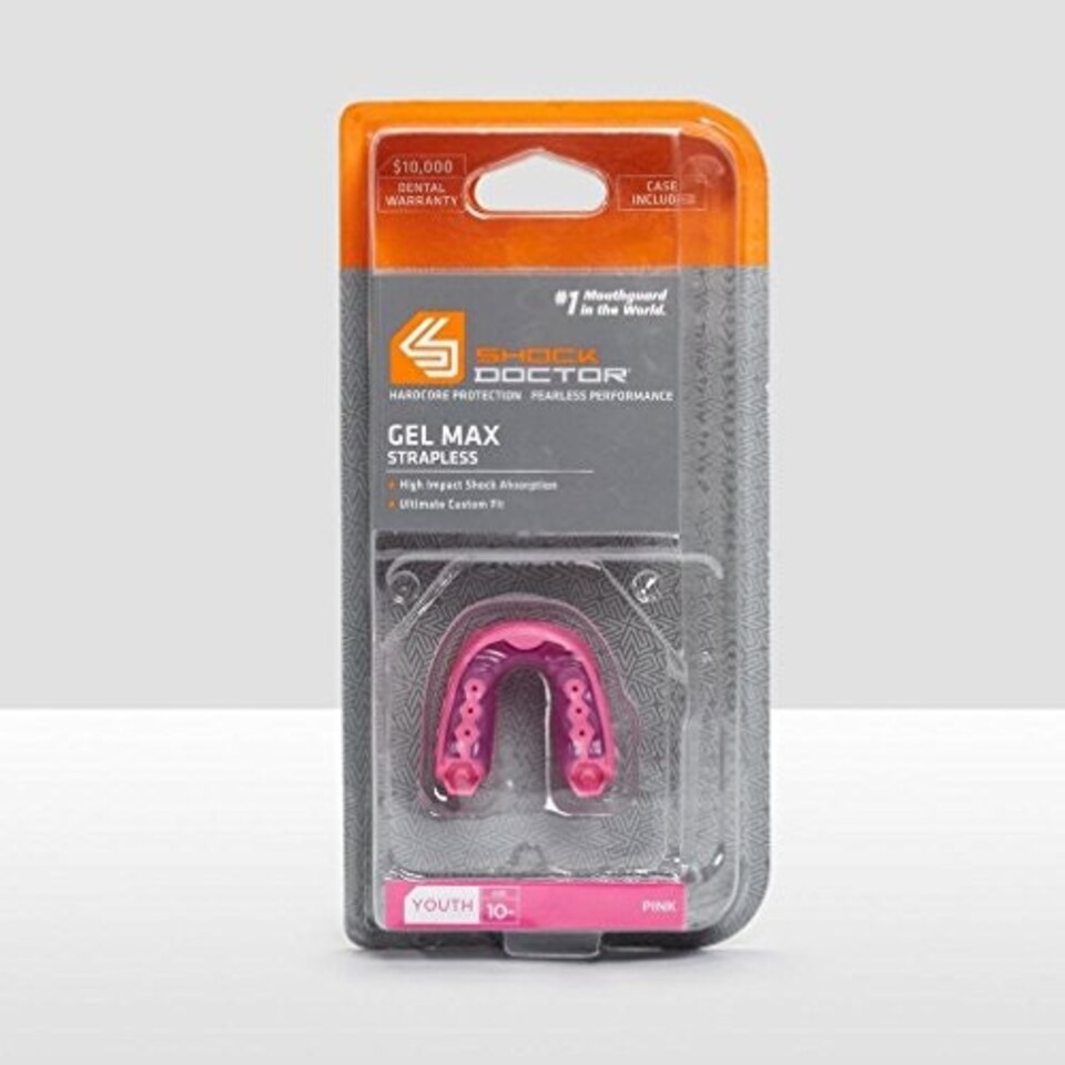 Shockdoctor Mouthguard Gel Max - Pink - Youths - Mouthguards - BX333I N/A
