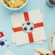 image 2 of Come on England Football Napkins 3 Ply 33cm - Pack of 16