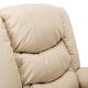 image 4 of Seattle Electric Single Motor Rise Recliner Bonded Leather Chair (Cream)
