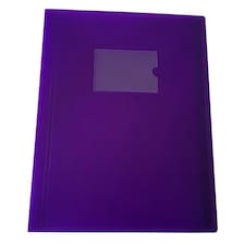 A4 Purple Flexible Cover 80 Pocket Display Book