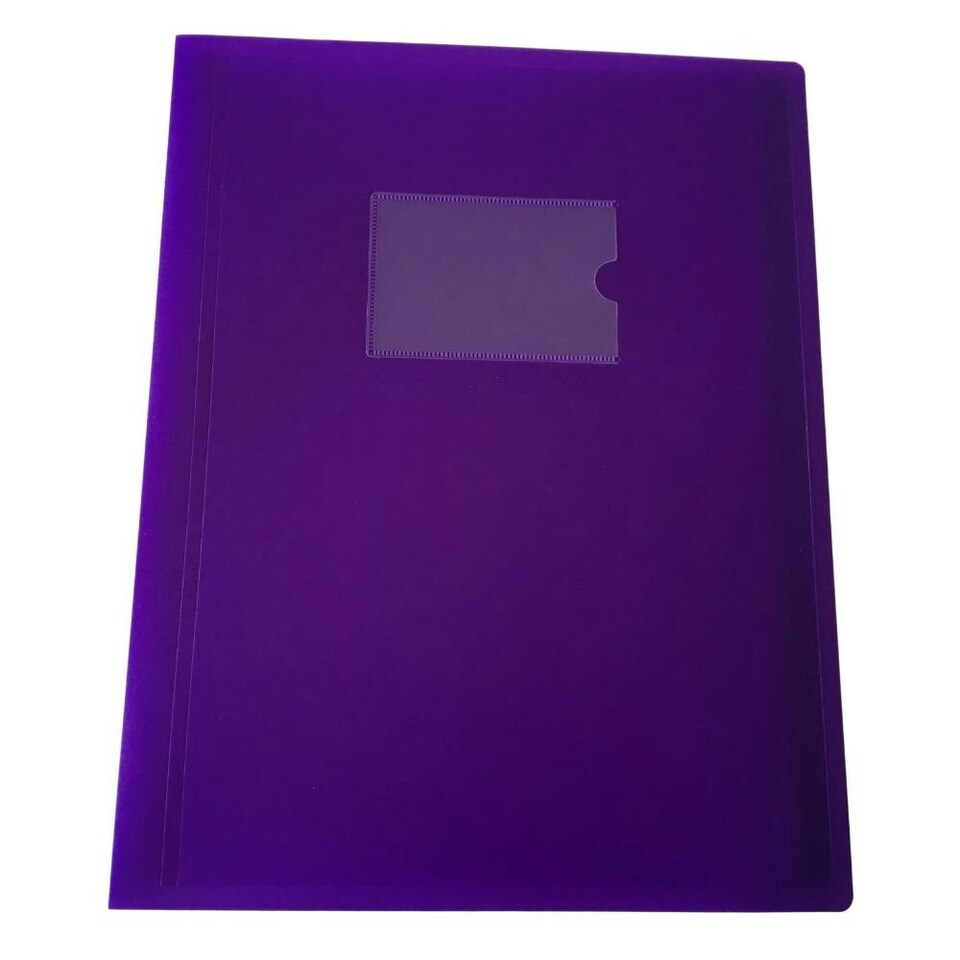 image 1 of A4 Purple Flexible Cover 80 Pocket Display Book