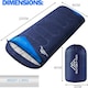 image 7 of Sleeping Bags Adults 3 Season Backpacking Waterproof Hiking Camping Waterproof | Blue