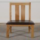 image 10 of Oregon Round Oak Dining Table with 4 Princeton Oak Chairs Brown