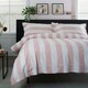 image 2 of West End Stripe Duvet Set – Soft, Breathable 100% Cotton Comfort Pink | White | Super King
