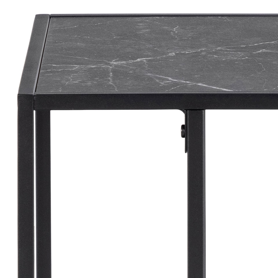 image 1 of Infinity Side Table in Matt Black