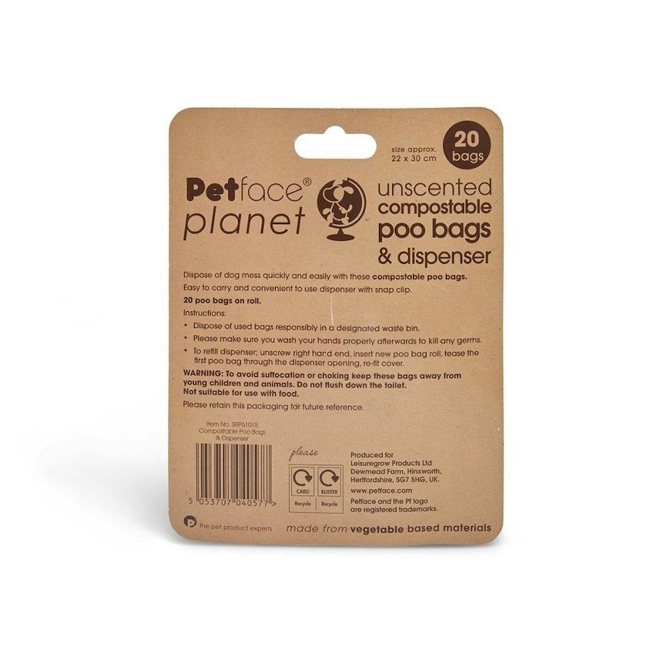 image 1 of Petface Compostable Poop Bag & Dispenser | Multi | 1