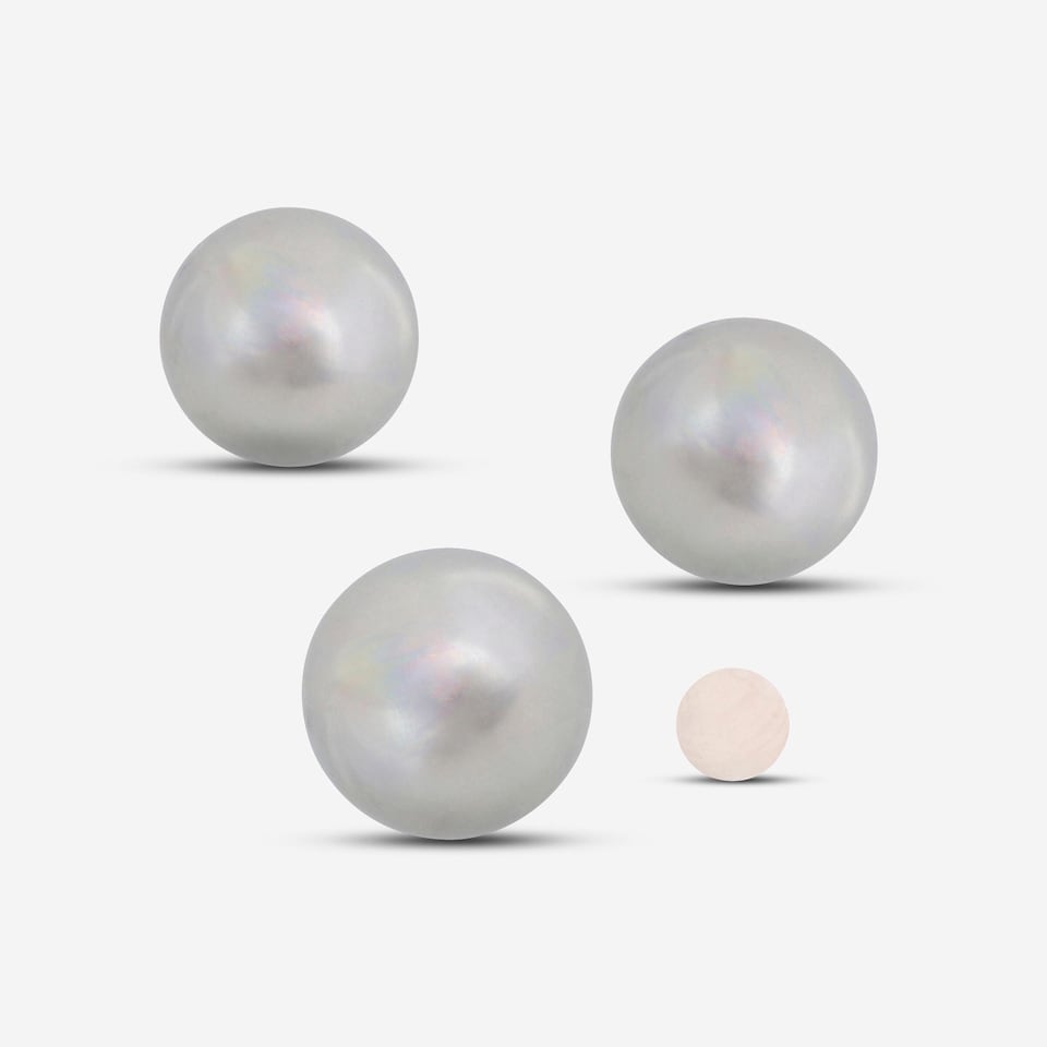 image 1 of Decathlon Set of Smooth Recreational Petanque Boules 100 Tri-Pack
