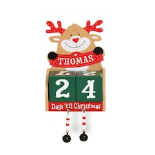 Pre-personalised Wood Advent Block Calendar - Over 80 Titles - Thomas