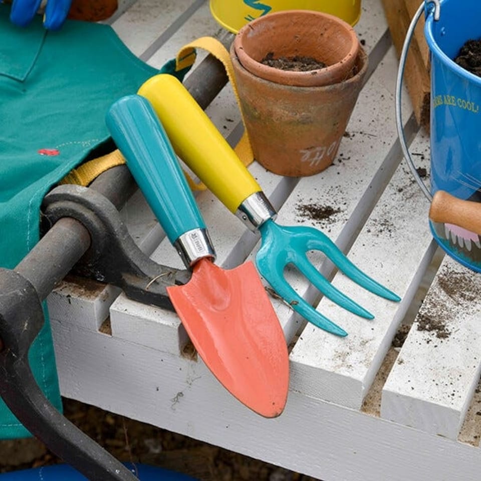 image 1 of National Trust Childrens Trowel and Fork Set by Burgon & Ball