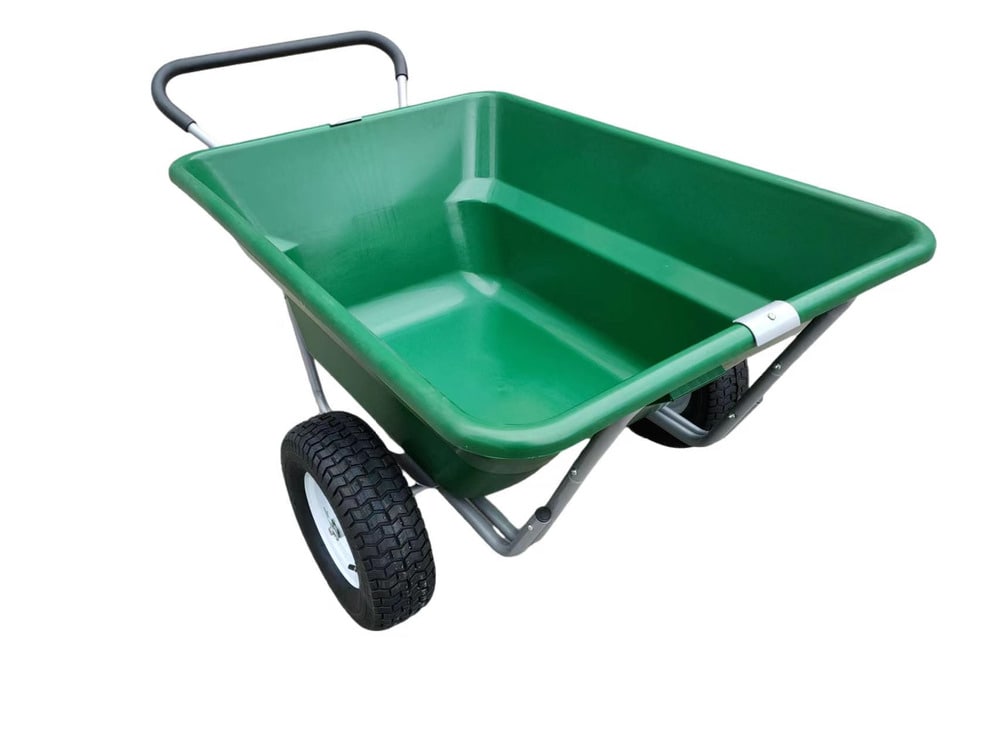 300L / 250Kg Bristol Tool Company Outdoor Plastic Wheelbarrow with Pneumatic Wheels