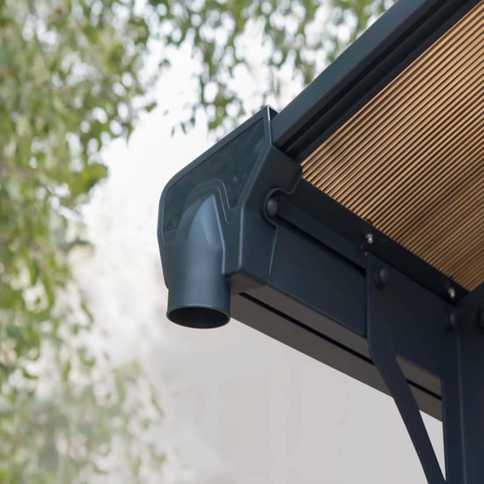 image 1 of Arcadia Carport 8500 - Polycarbonate - L863 x W359 x H242 cm - Grey | Grey