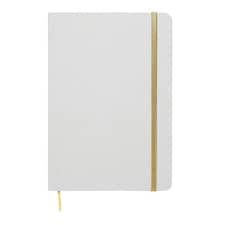 MidOcean Route White A5 Notebook - Gold/White - One Size