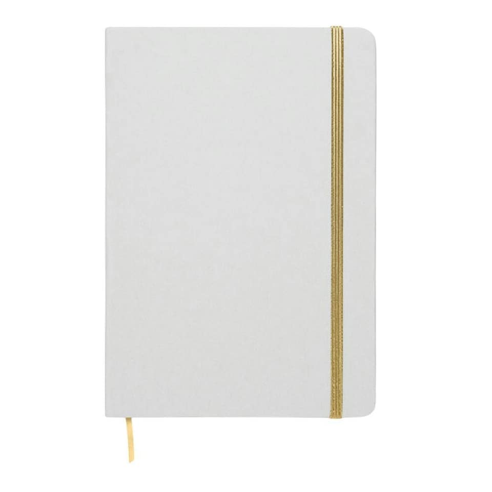 image 1 of MidOcean Route White A5 Notebook - Gold/White - One Size