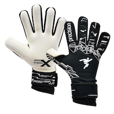 Precision Childrens/Kids Fusion X Pro Lite Giga Goalkeeper Gloves - Black/White - 6