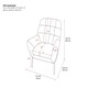 image 8 of Brayden Upholstered Accent Chair Charcoal Grey | Charcoal