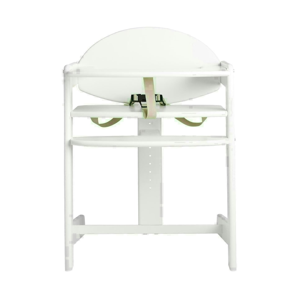 image 1 of Safetots Grow with Me Wooden High Chair, White, Highchair for Baby and Toddler, converts to a Childs Chair, Stylish and Practical