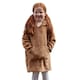 image 2 of Brand Lab Childrens/Kids Character Teddy Bear Hoodie Blanket - Brown - 5-8 Years Brown