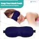 image 9 of 3D Sleep Eye Mask with Adjustable Strap Luxury Blindfold Sleep Mask