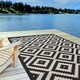 image 8 of The Rugs Outdoor Indoor Diamond Garden Patio Rug Weather Resistant Jet Washable | 100