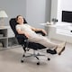 image 2 of Vinsetto Massage Office Chair, Heated Reclining Desk Chair, Black