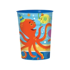 Amscan Ocean Buddies Plastic Sea Creatures Birthday Party Cup - Multicoloured - One Size