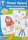 image 2 of Orchard Toys Outer Space Sticker Colouring Book