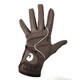 image 3 of Coco Equestrian Brown (M) Ladies Breathable Synthetic Leather Horse Riding Gloves Brown
