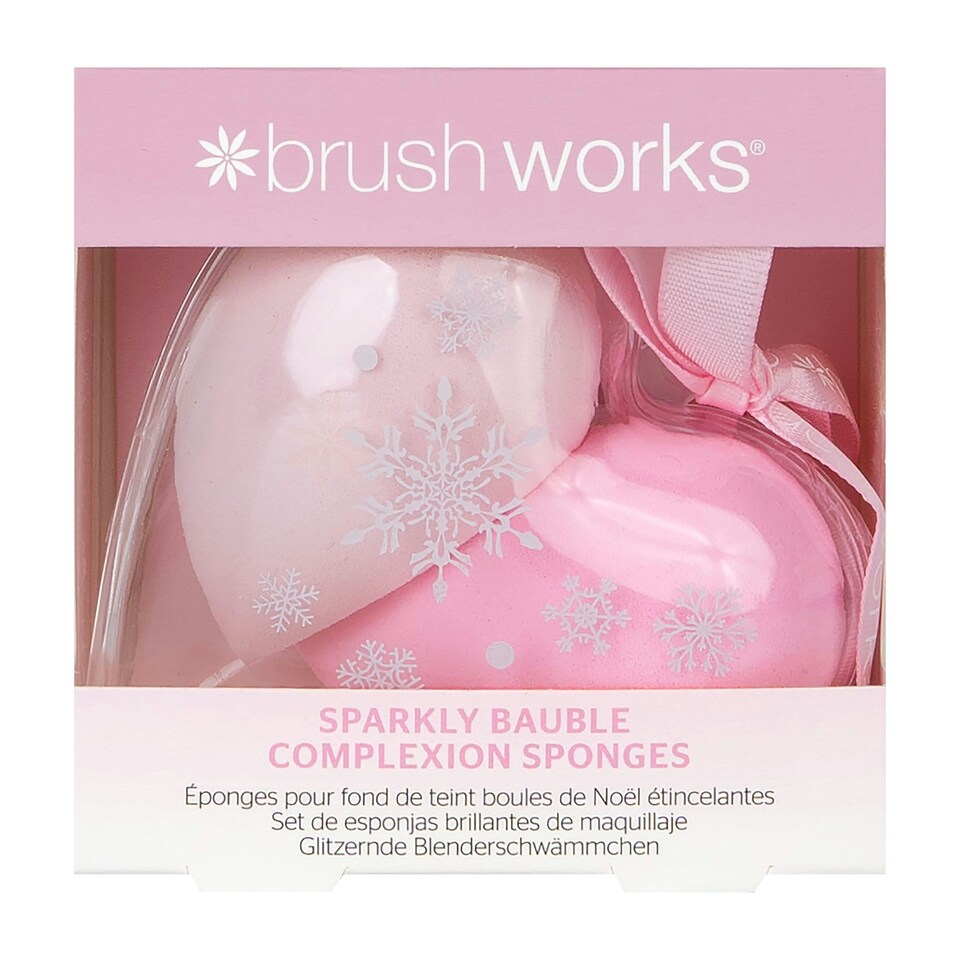 image 1 of Brushworks Sparkly Bauble Complexion Sponges (Pack of 2)