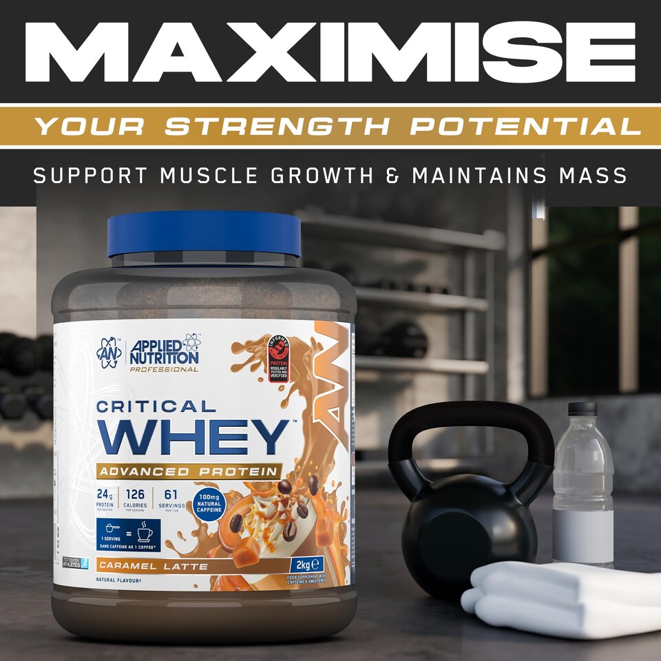 image 1 of Applied Nutrition Critical Whey Advanced Protein Powder - Caramel Latte - 61 Servings