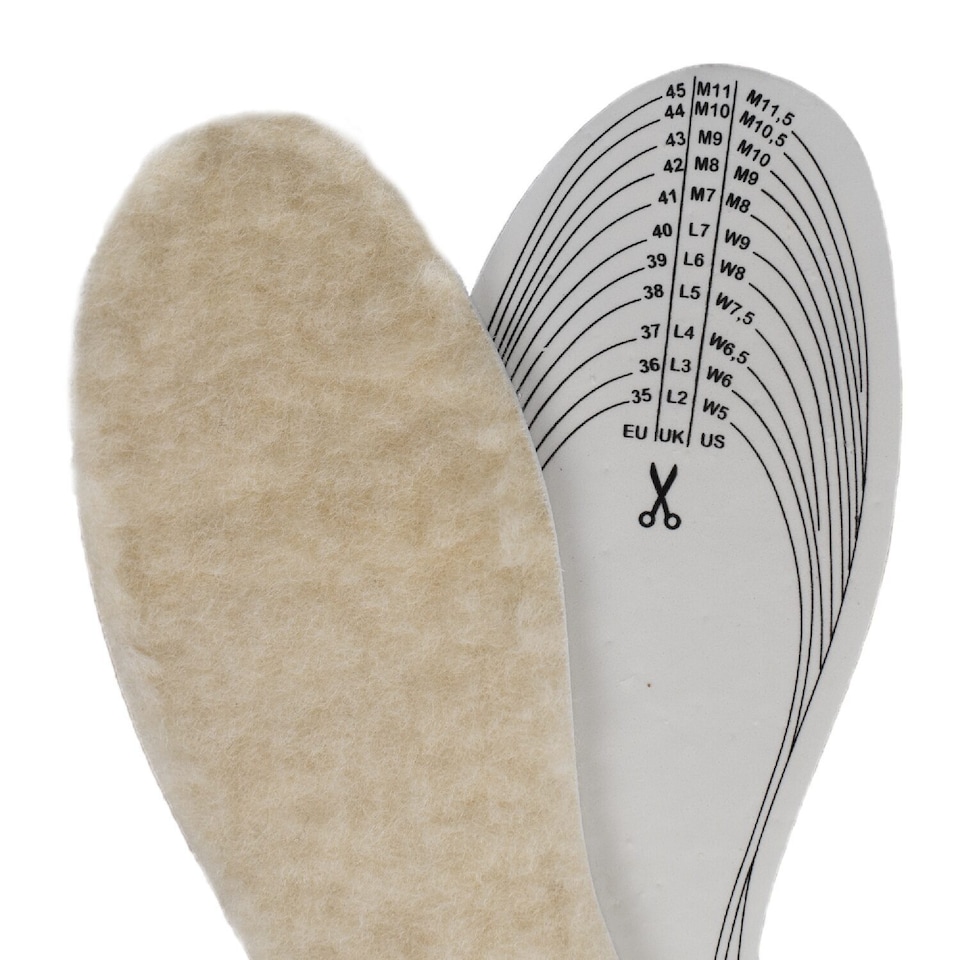 image 1 of Angelus Wool Fleecy Insoles - Cut to Size for Custom Winter Warmth | Cream