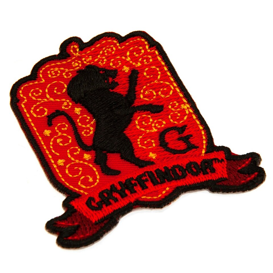 image 1 of Harry Potter Gryffindor Iron On Patch - Red/Black - One Size