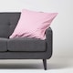 image 2 of Homescapes Cotton Pink Polka Dots Cushion Cover - 60 x 60 cm | Pink | Pink | 60 x 60 cm