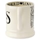 image 2 of Mug Set: 2 x 300ml Emma Bridgewater Black Toast Mrs & Mrs 1/2 Pint Mugs, Ceramic White