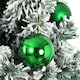 image 2 of 60mm/18Pcs Christmas Baubles Shatterproof Dark Green,Tree Decorations