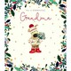 image 1 of Boofle Holding Winter Sprig Grandma Christmas Card