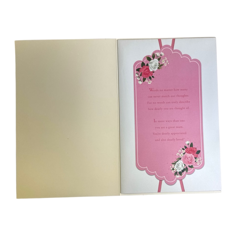 image 1 of Special Mam 8 Page Insert Luxury Mother's Day Card