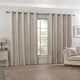 image 4 of Harrow Lined Eyelet Jacquard Curtains 116cm x 137cm Cream | Cream | Cream