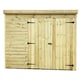 image 2 of 8 x 3 WINDOWLESS Garden Shed Pressure Treated T&G PENT Wooden Garden Shed + Double Doors (8' x 3' / 8ft x 3ft) (8x3)