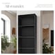 image 4 of Bookshelf Lexi - Bookcase with 5 shelves | Black | black | 60 x 30 x 190 cm | 1