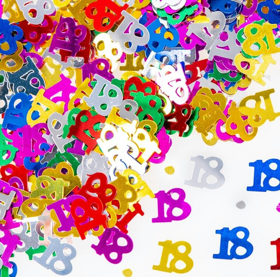 image 1 of 14g 18th Multi-Colour Confetti