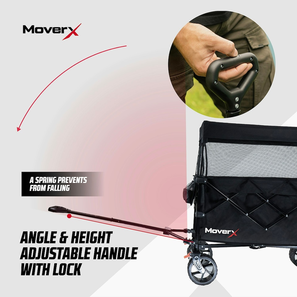 image 1 of MoverX 200L Canopy Trolley Camping Outdoor Wagon