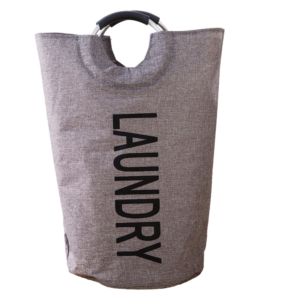 image 1 of 43L Collapsible Laundry Basket, Laundry Hamper with Handles